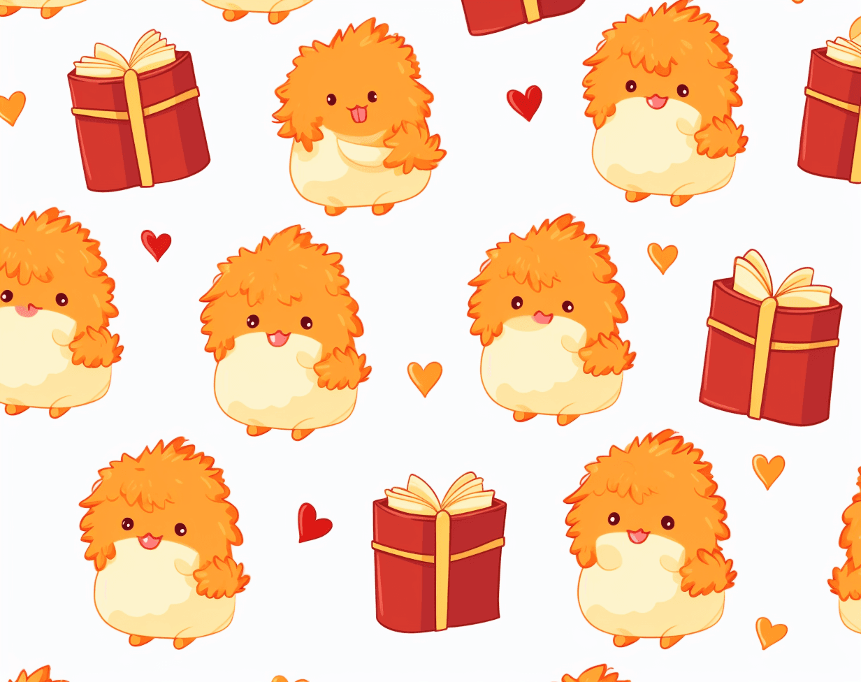 Chick Flip original repeating artwork