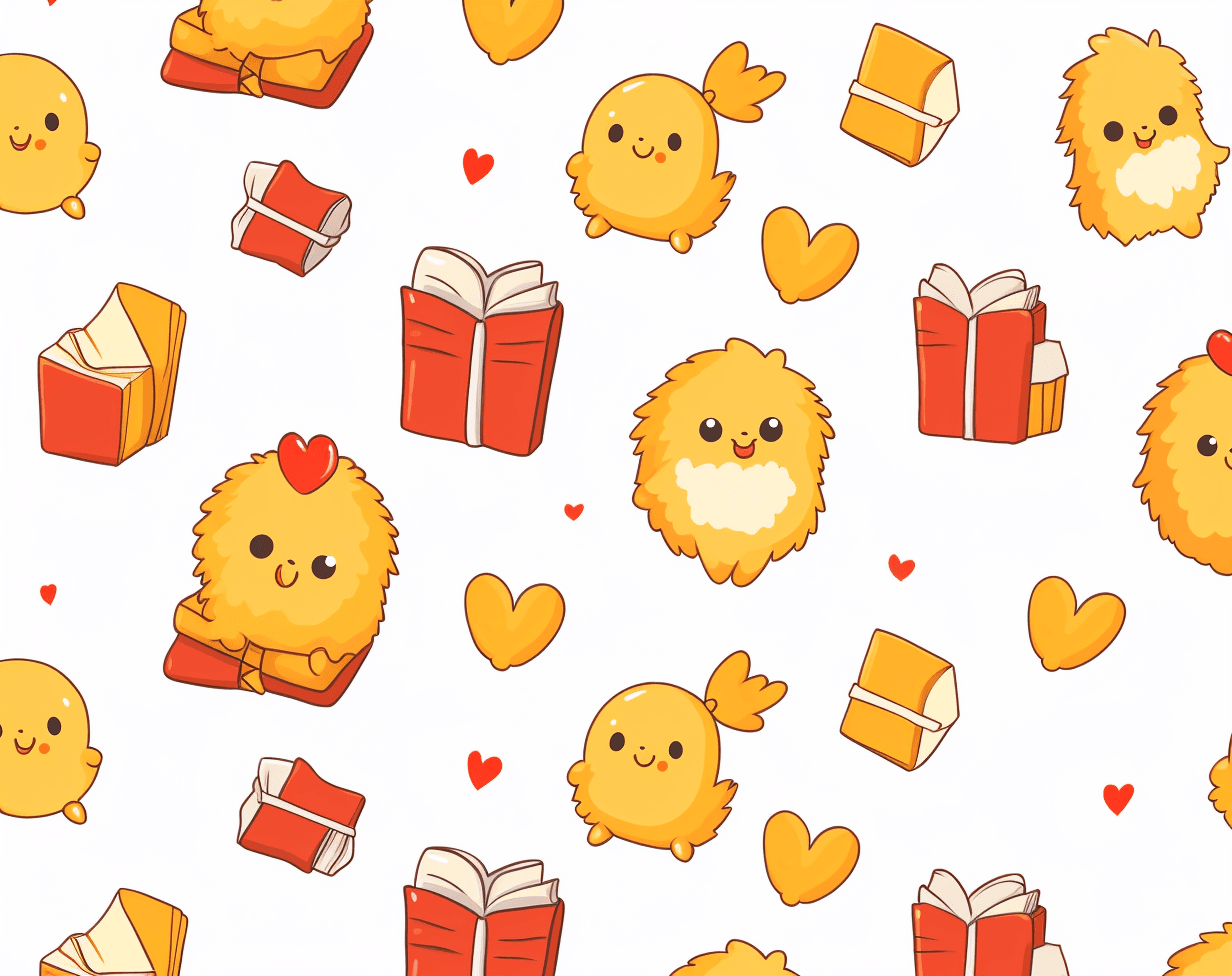 Chick Party original repeating artwork