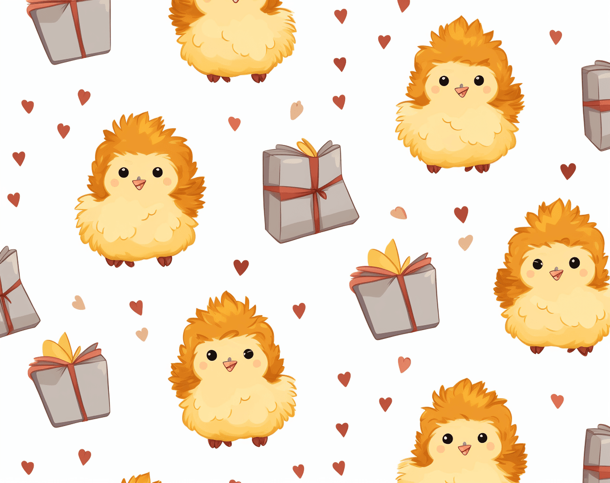 Chick Spin original repeating artwork