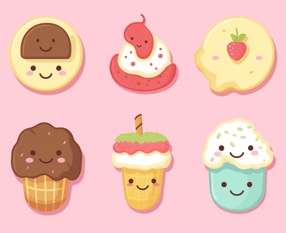 Dessert Beats original repeating artwork
