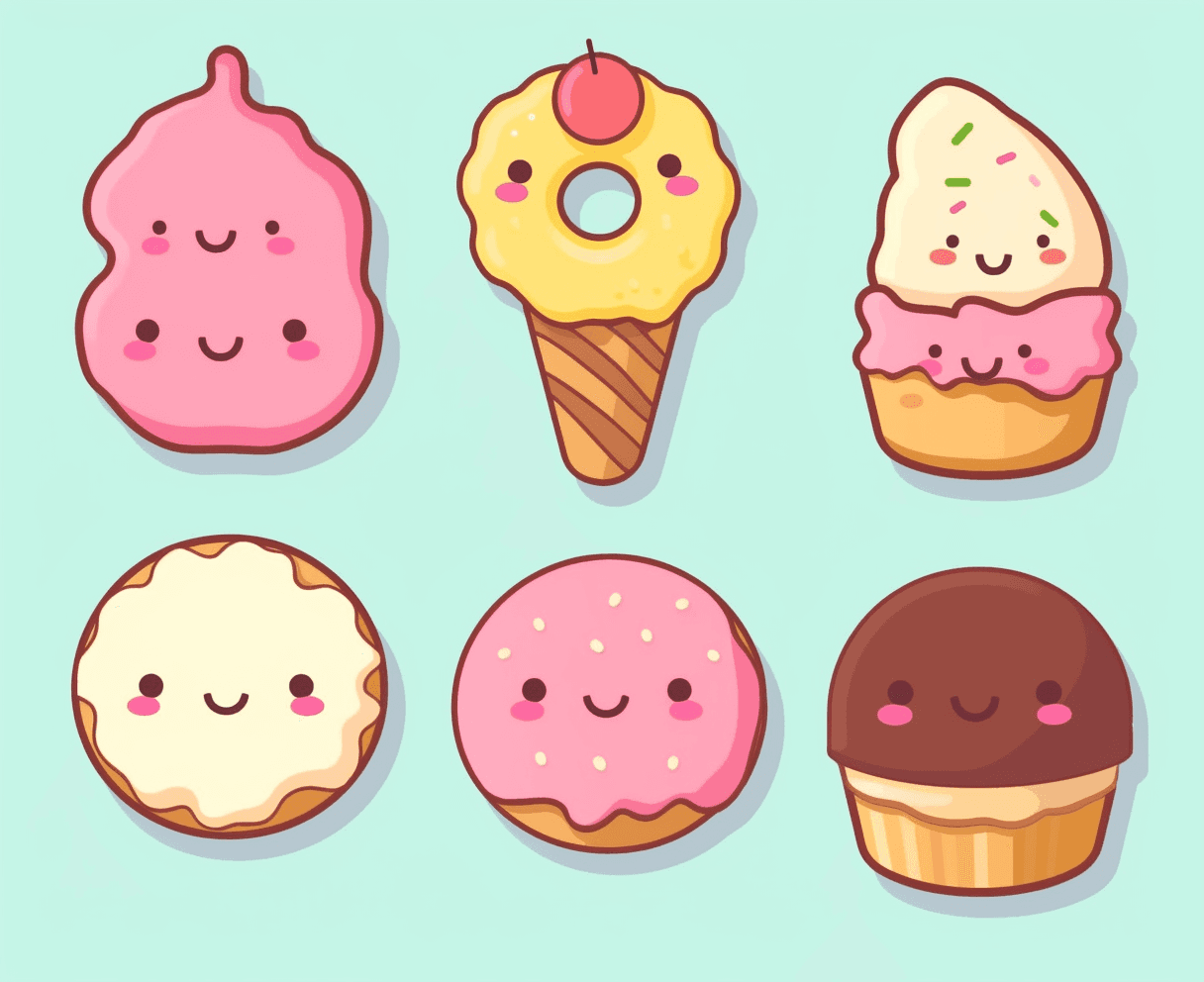 Dessert Sprint original repeating artwork
