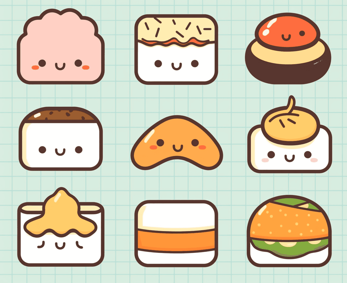 Dessert Club original repeating artwork