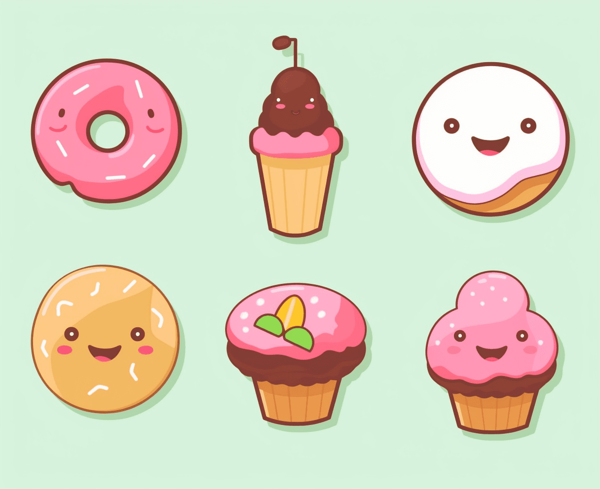 Dessert Echo original repeating artwork