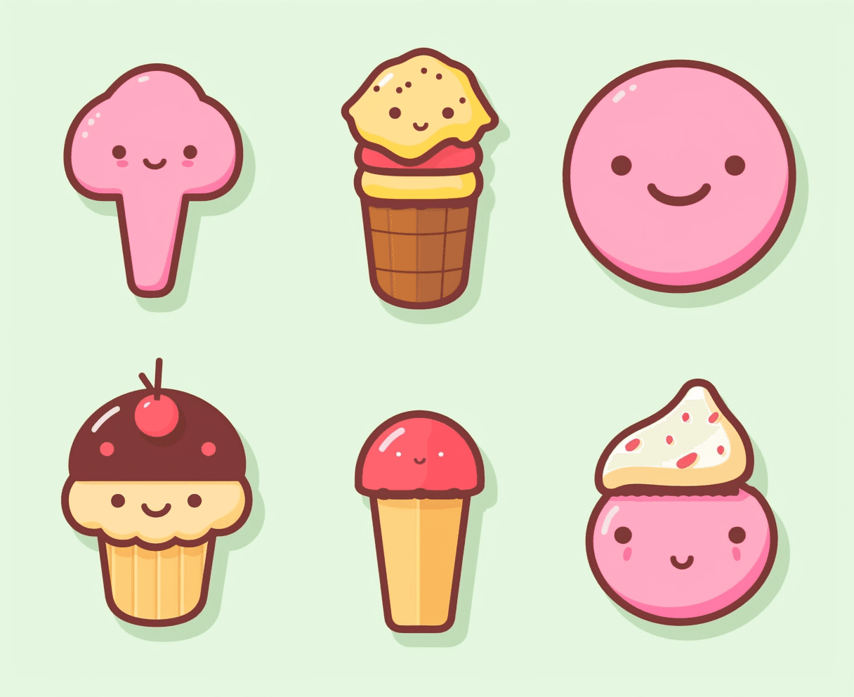 Dessert Gang original repeating artwork