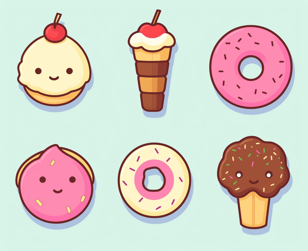 Dessert Show original repeating artwork