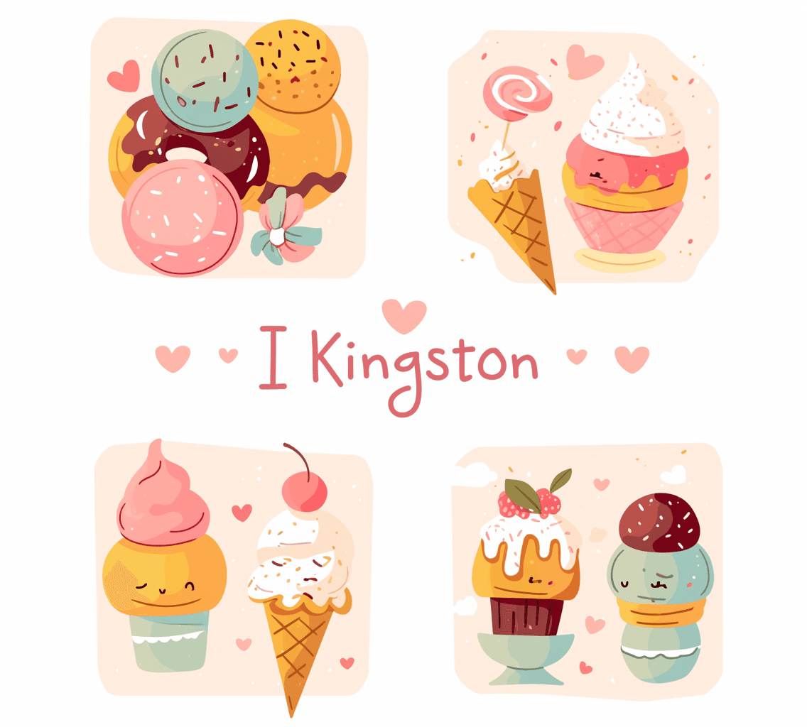Dessert Bop original repeating artwork
