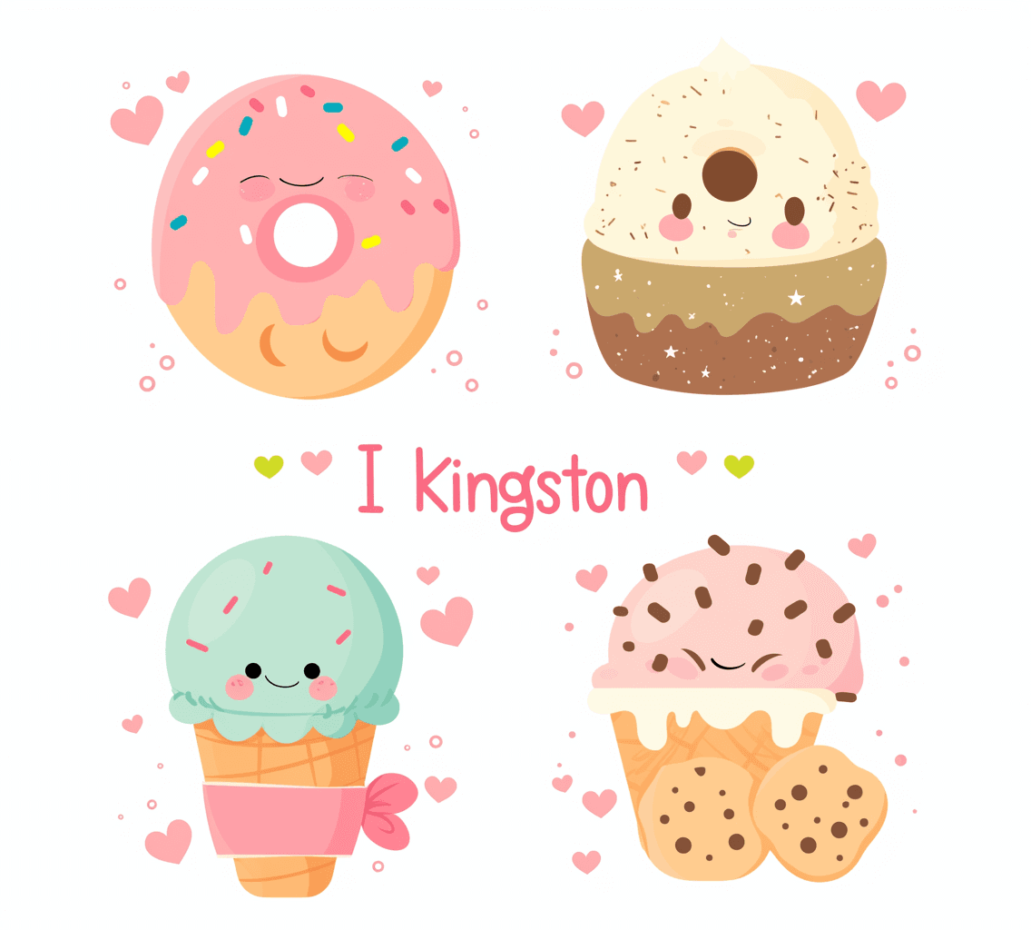 Dessert Pop original repeating artwork