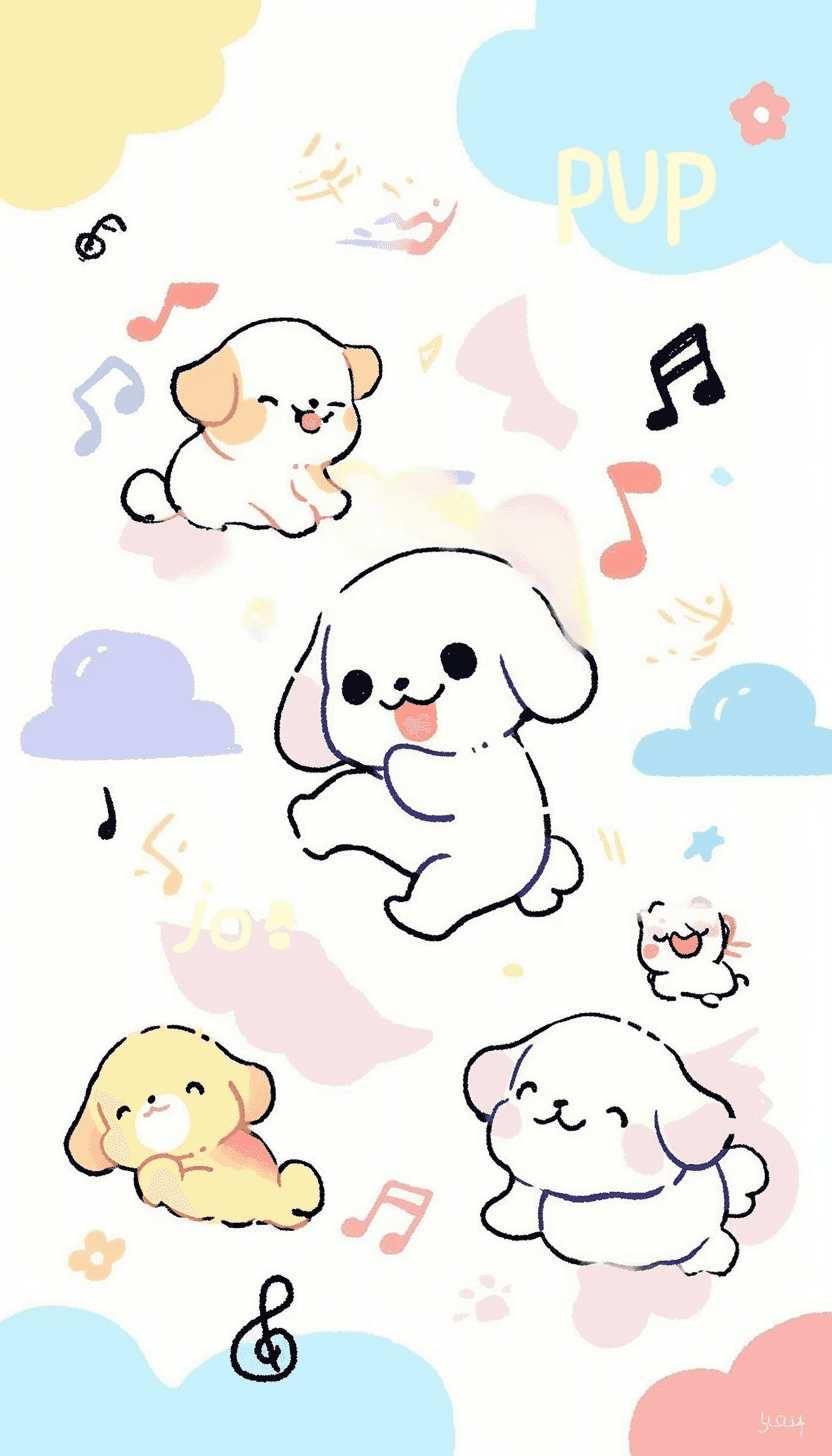 Dog 102 original repeating artwork