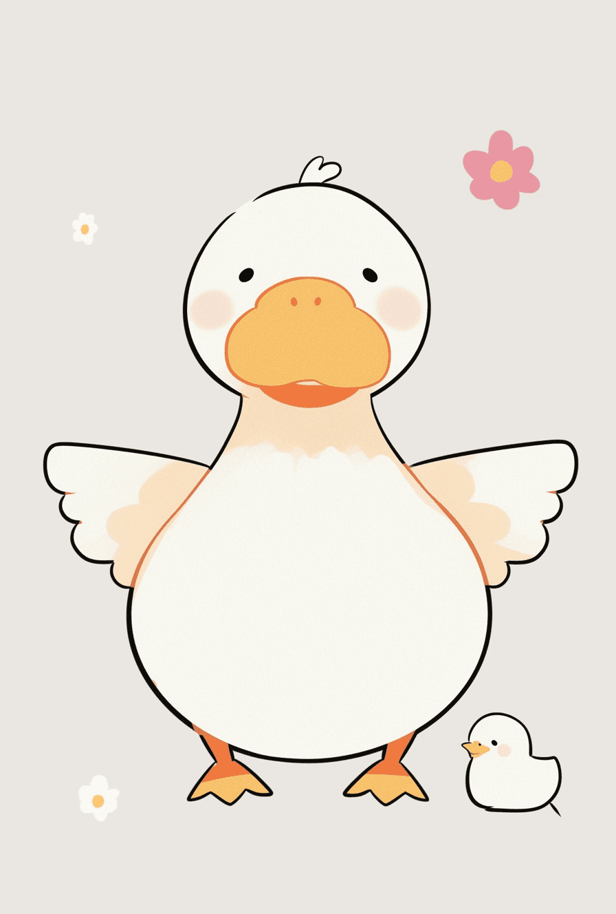 Duck Loop original repeating artwork