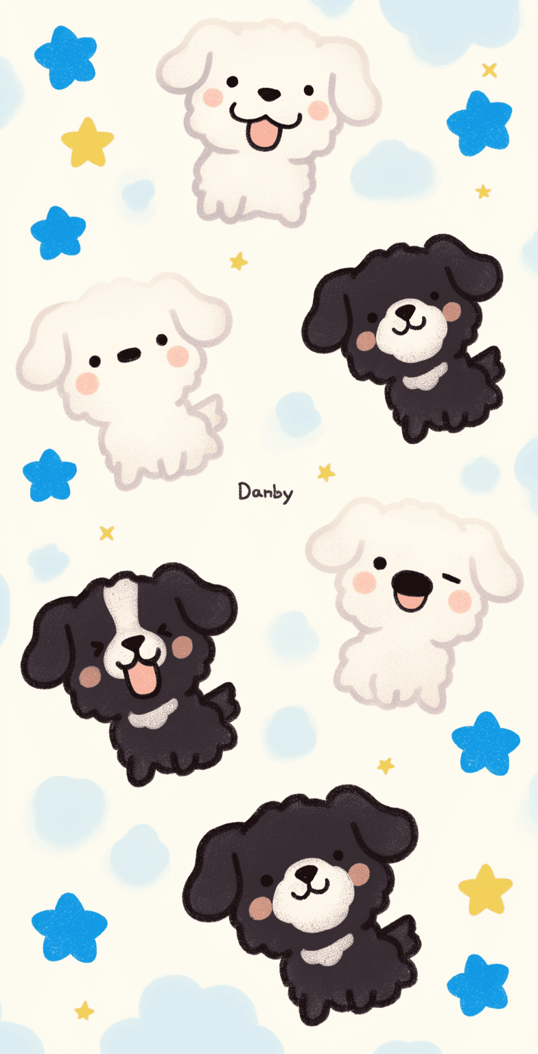 Dog 086 original repeating artwork