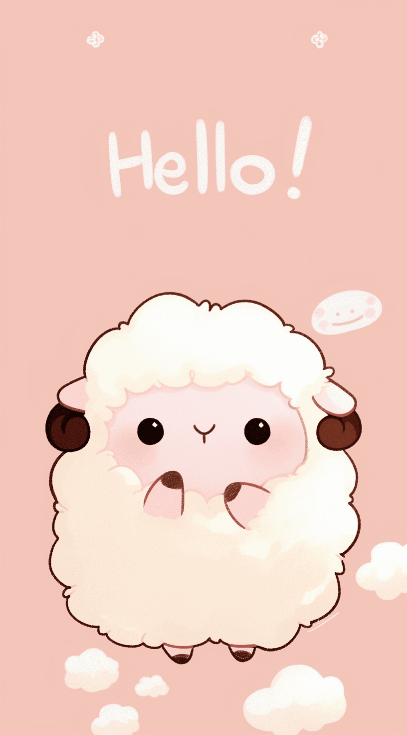 Sheep Sprint original repeating artwork