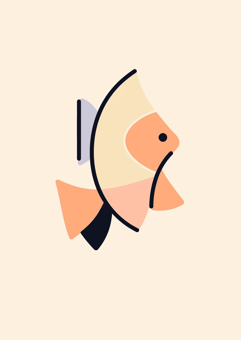 Fish Gleam original repeating artwork