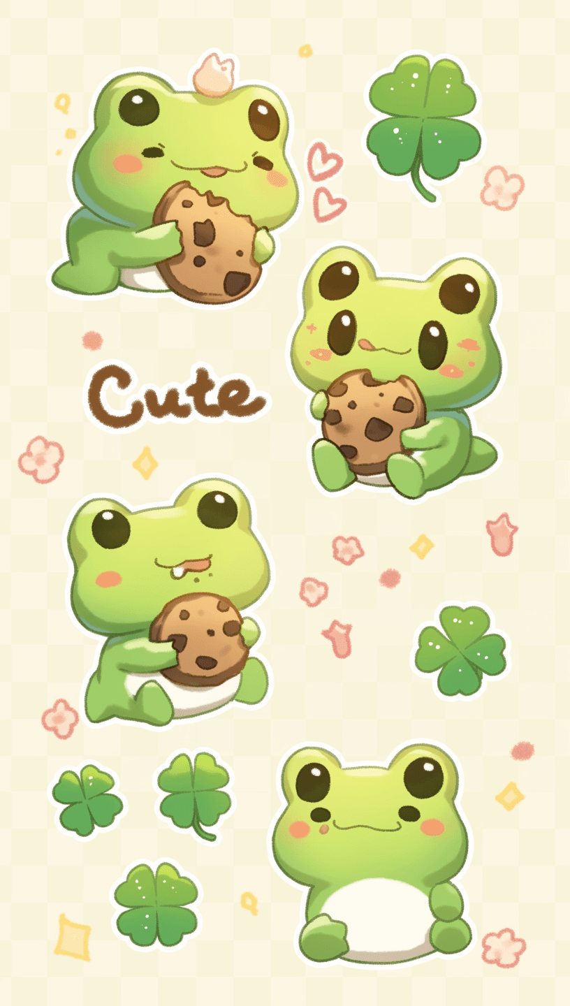 Frog Carnival original repeating artwork