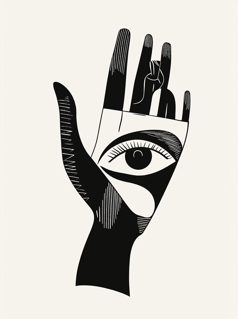 Palm Zoom original repeating artwork