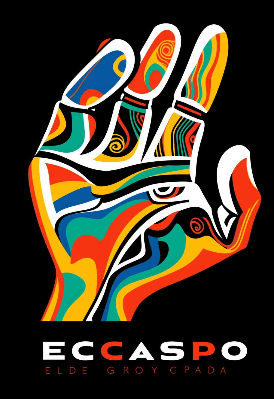 Palm Bounce original repeating artwork