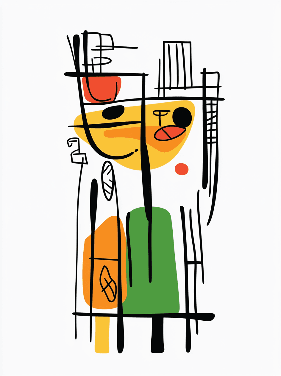 Figure Dawn original repeating artwork