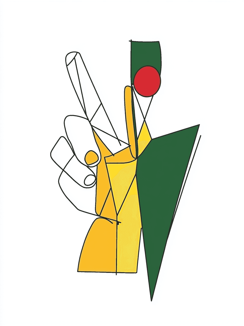 Hand Party original repeating artwork