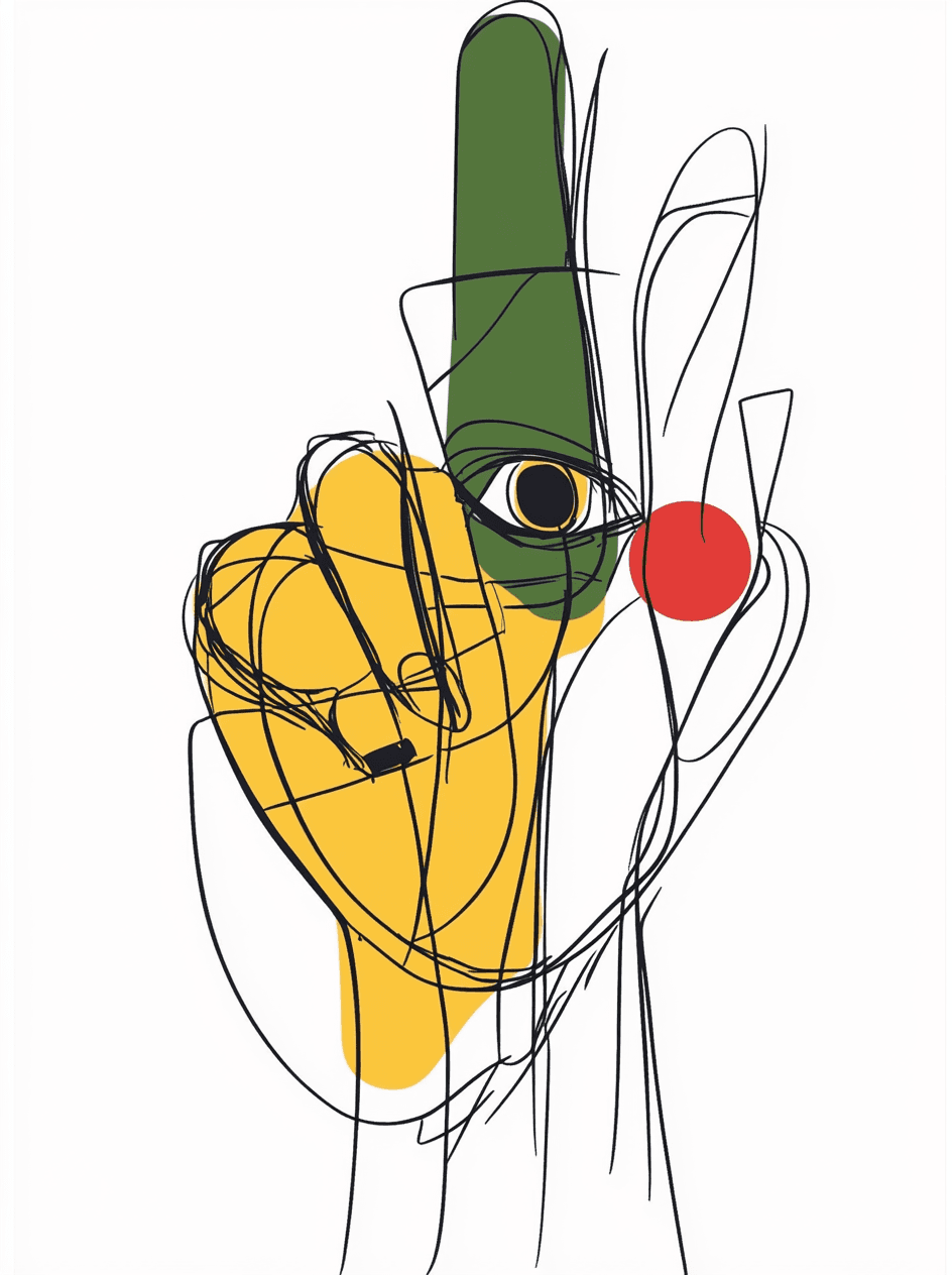 Hand Session original repeating artwork