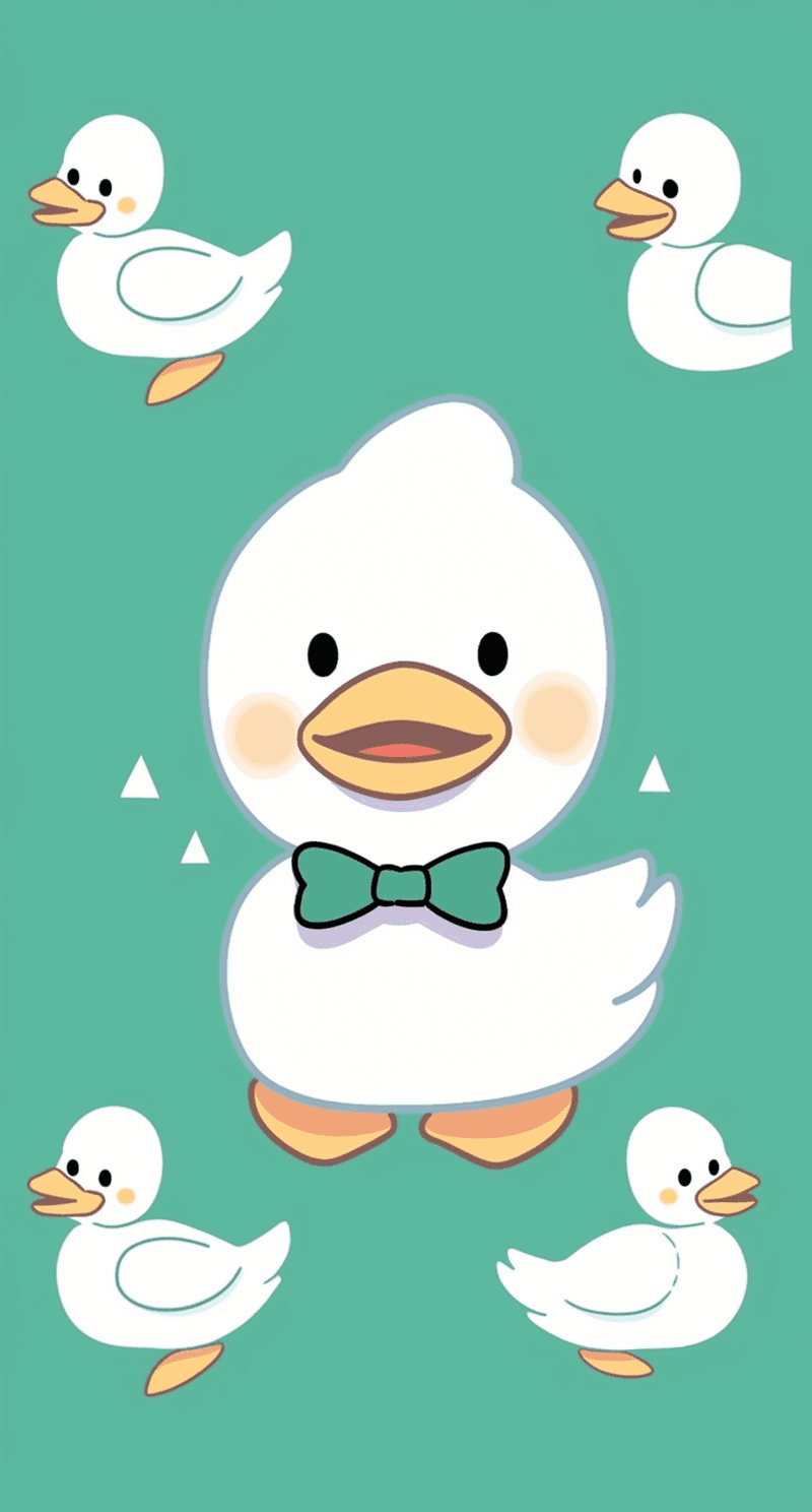 Duck Rhythm original repeating artwork