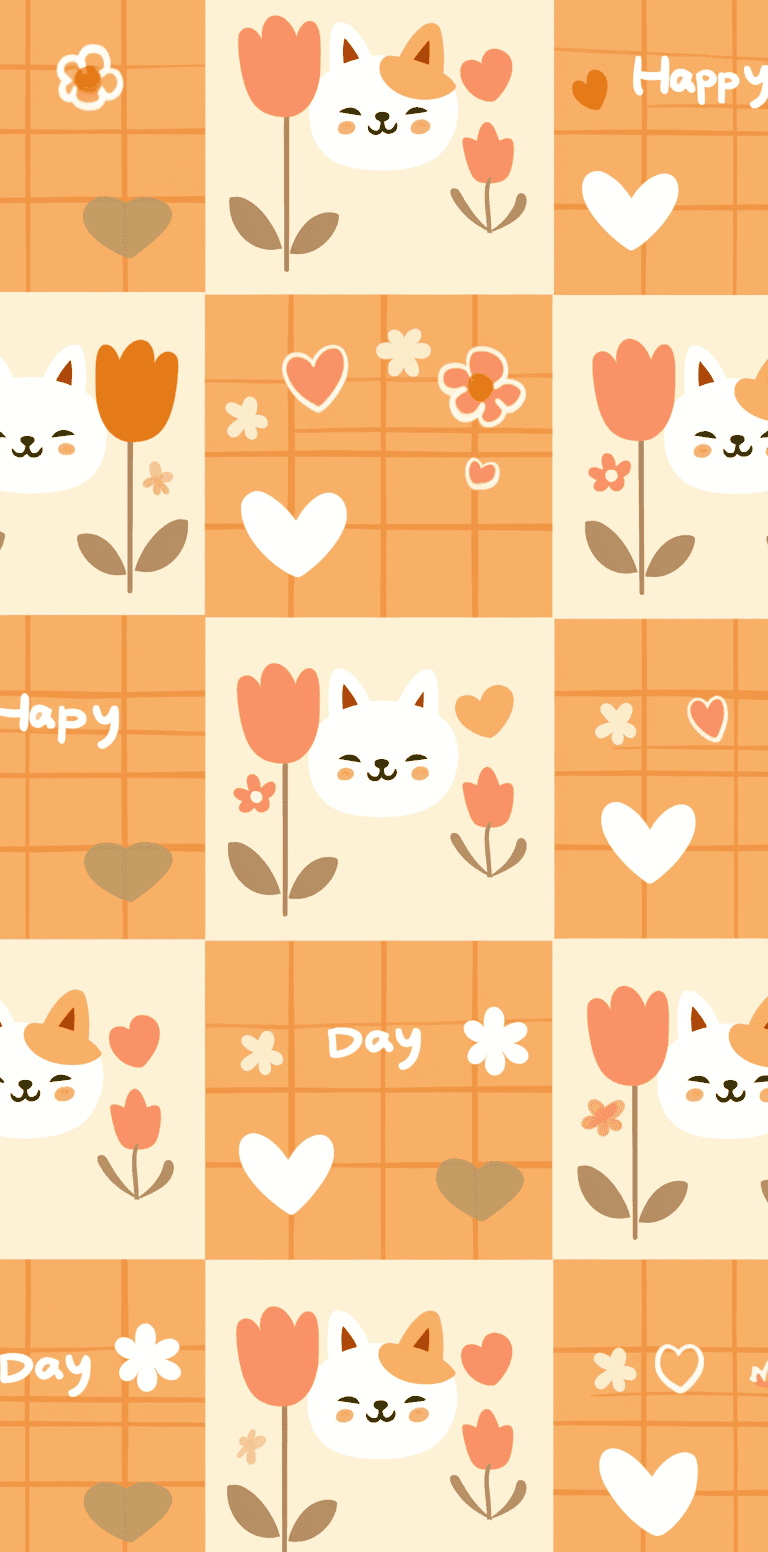 Cat 187 original repeating artwork