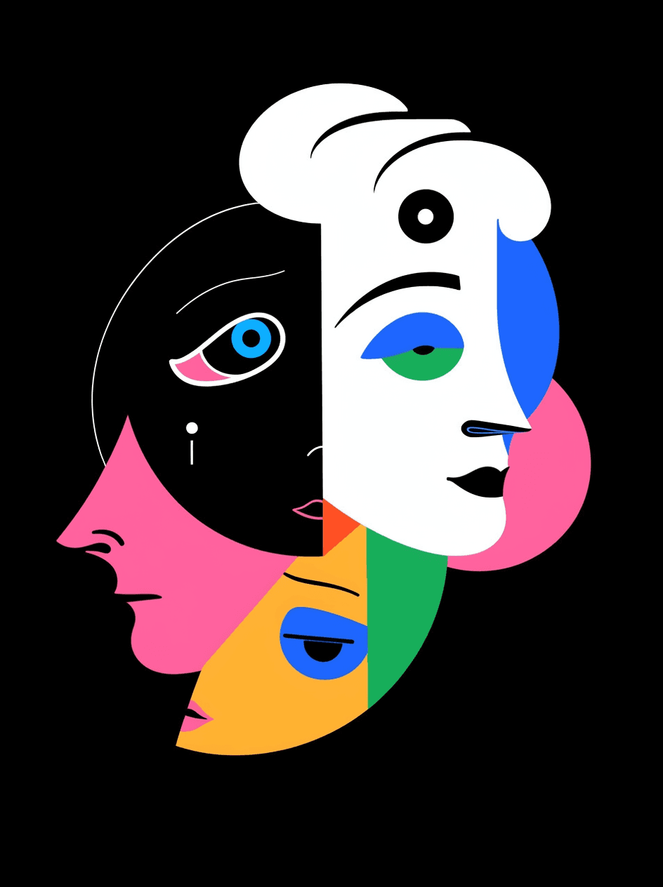 Face Shine original repeating artwork