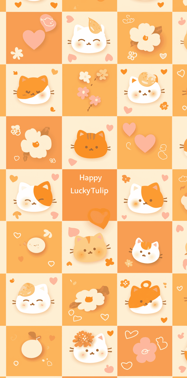 Cat 186 original repeating artwork