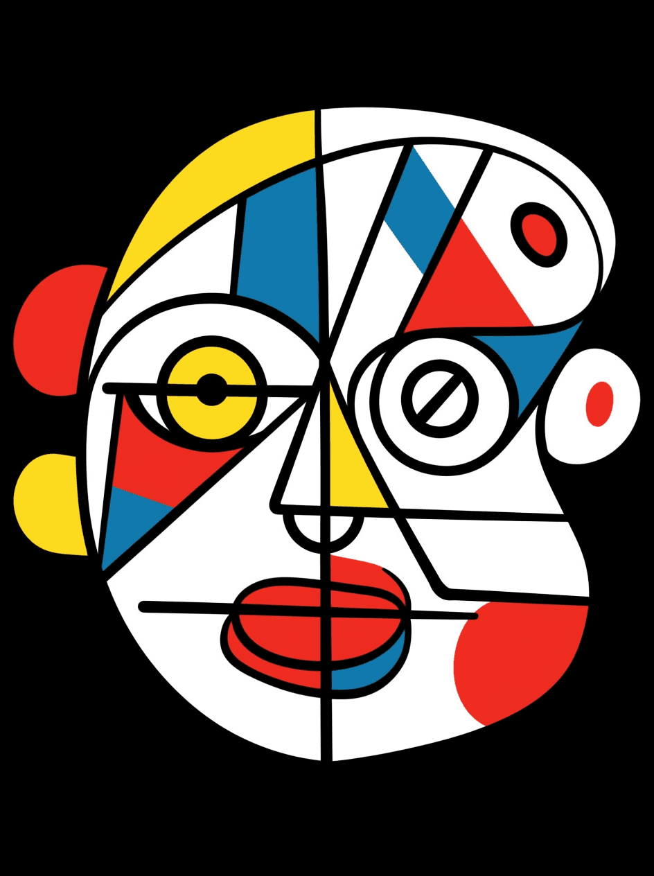 Face Jam original repeating artwork