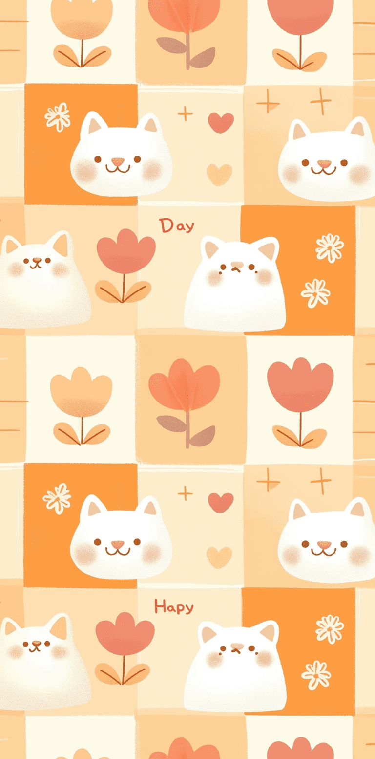 Cat 183 original repeating artwork