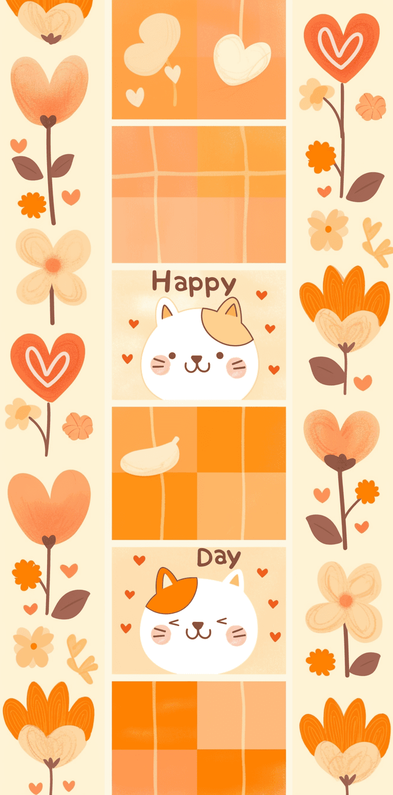 Cat 182 original repeating artwork