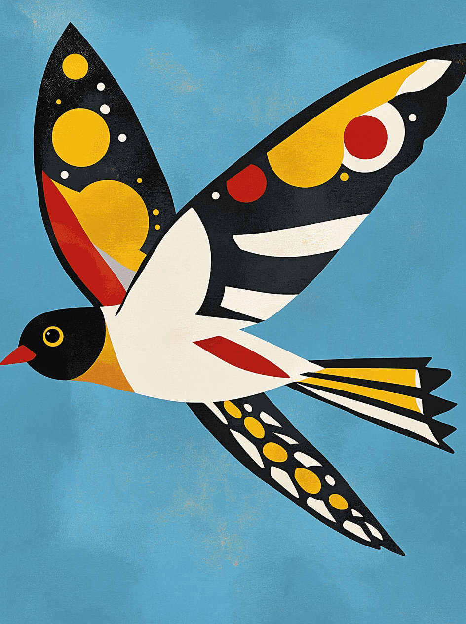 Bird Bold original repeating artwork
