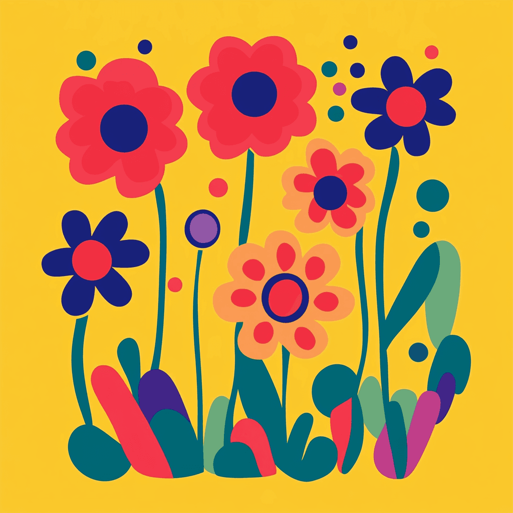 Bloom Parade original repeating artwork