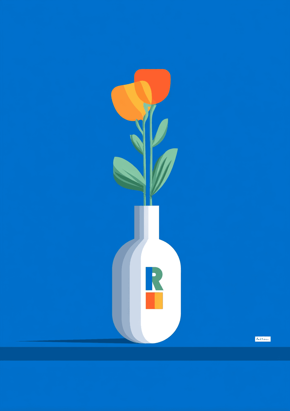 Vase Club original repeating artwork