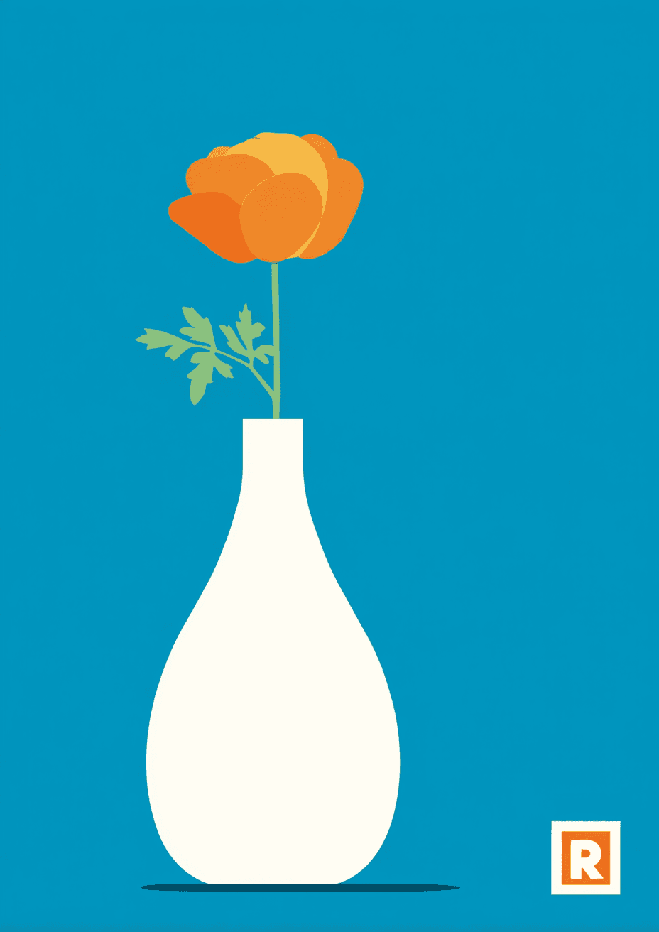Vase Bold original repeating artwork