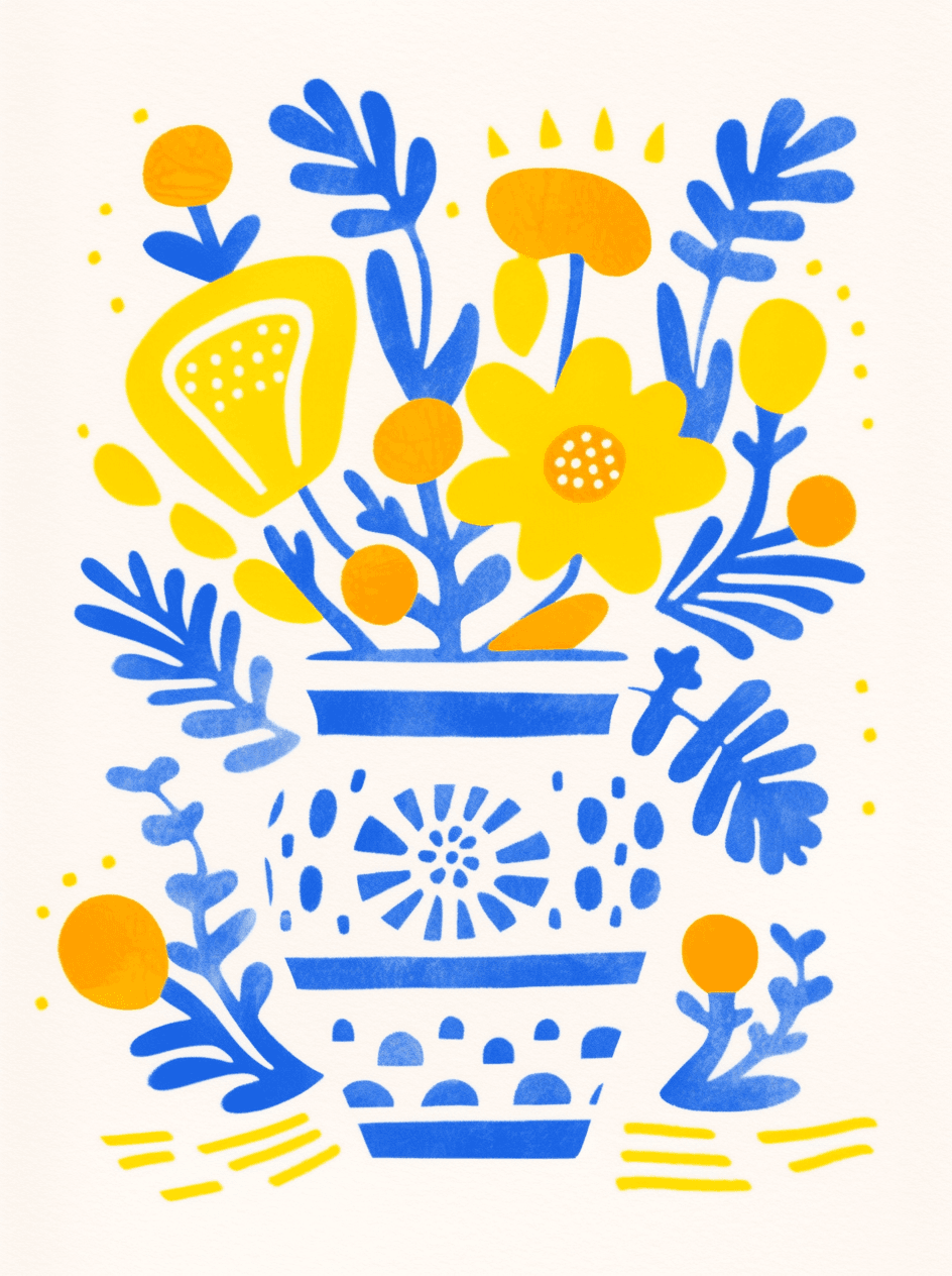 Bloom Picnic original repeating artwork