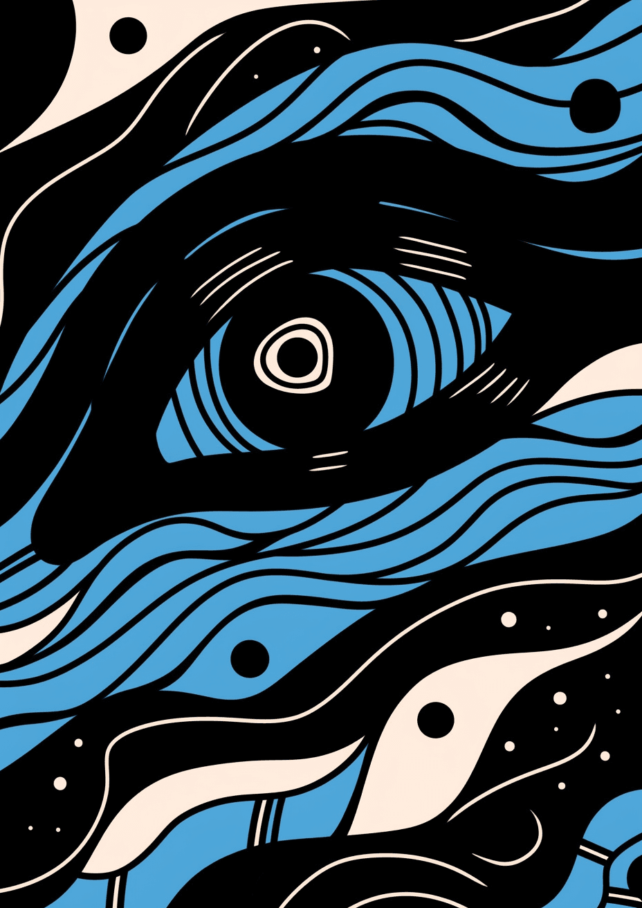 Eye Flare original repeating artwork