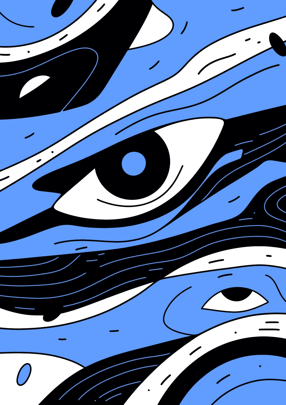 Eye West original repeating artwork