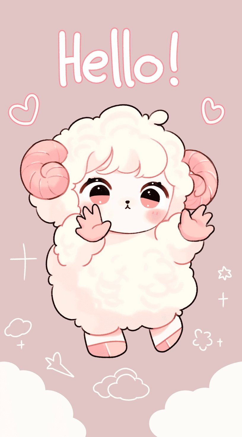 Sheep Groove original repeating artwork