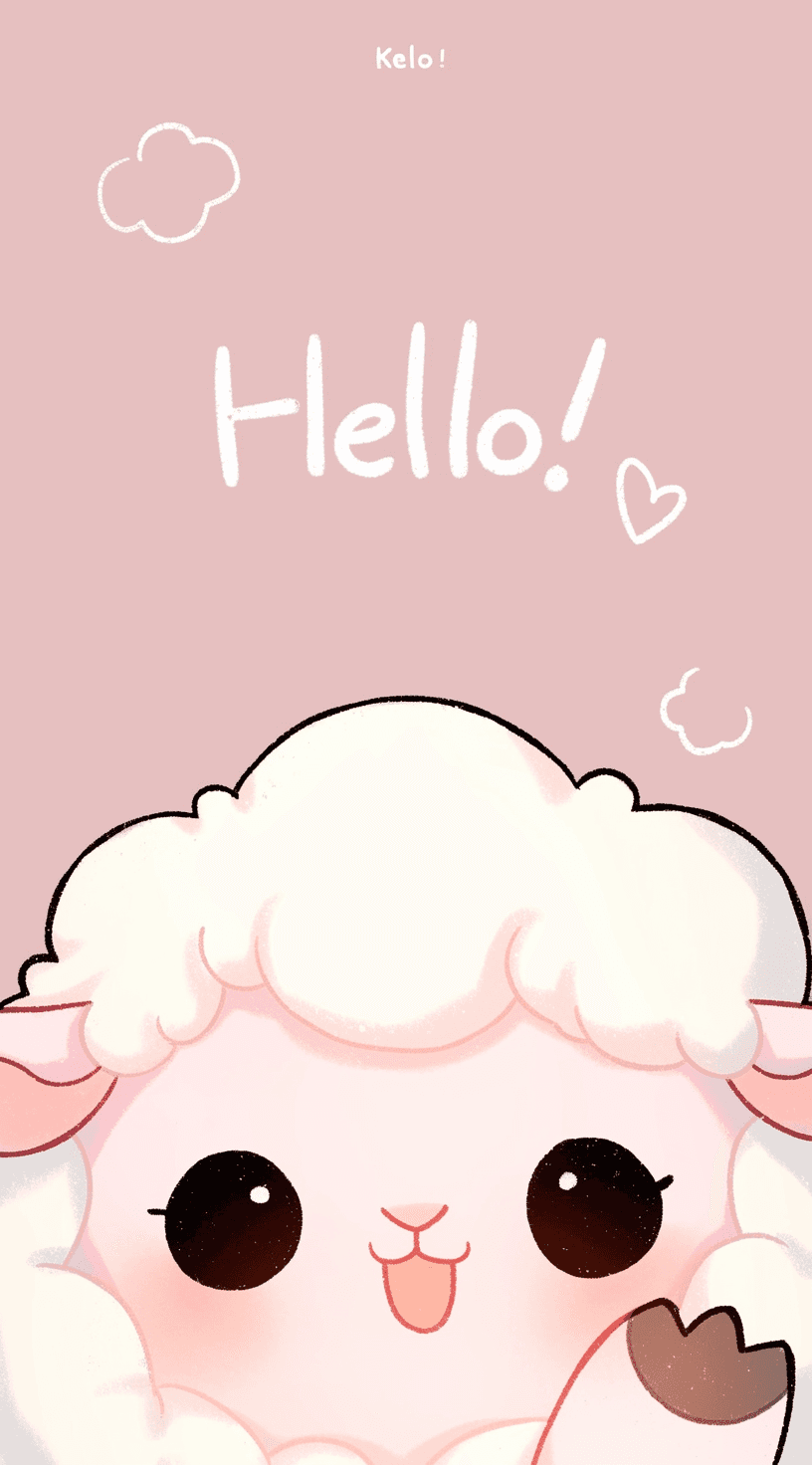 Sheep Bop original repeating artwork