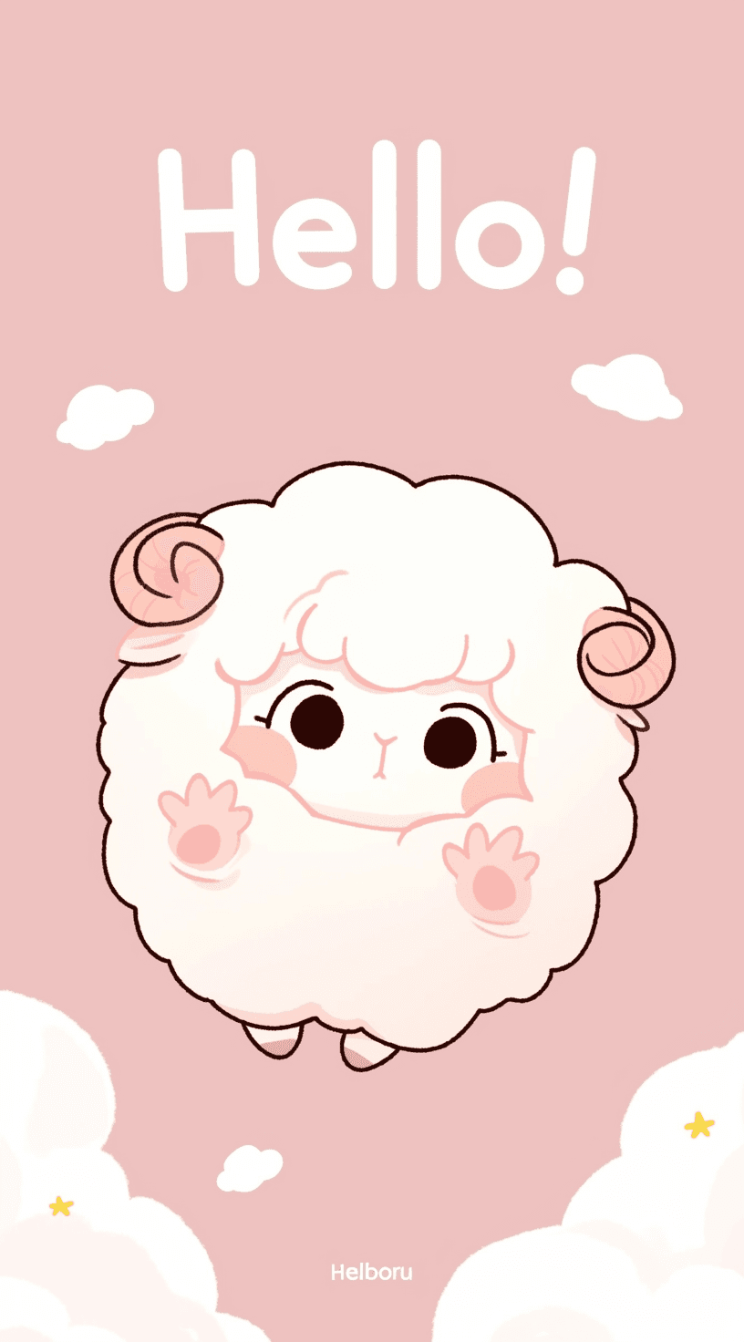 Sheep Session original repeating artwork