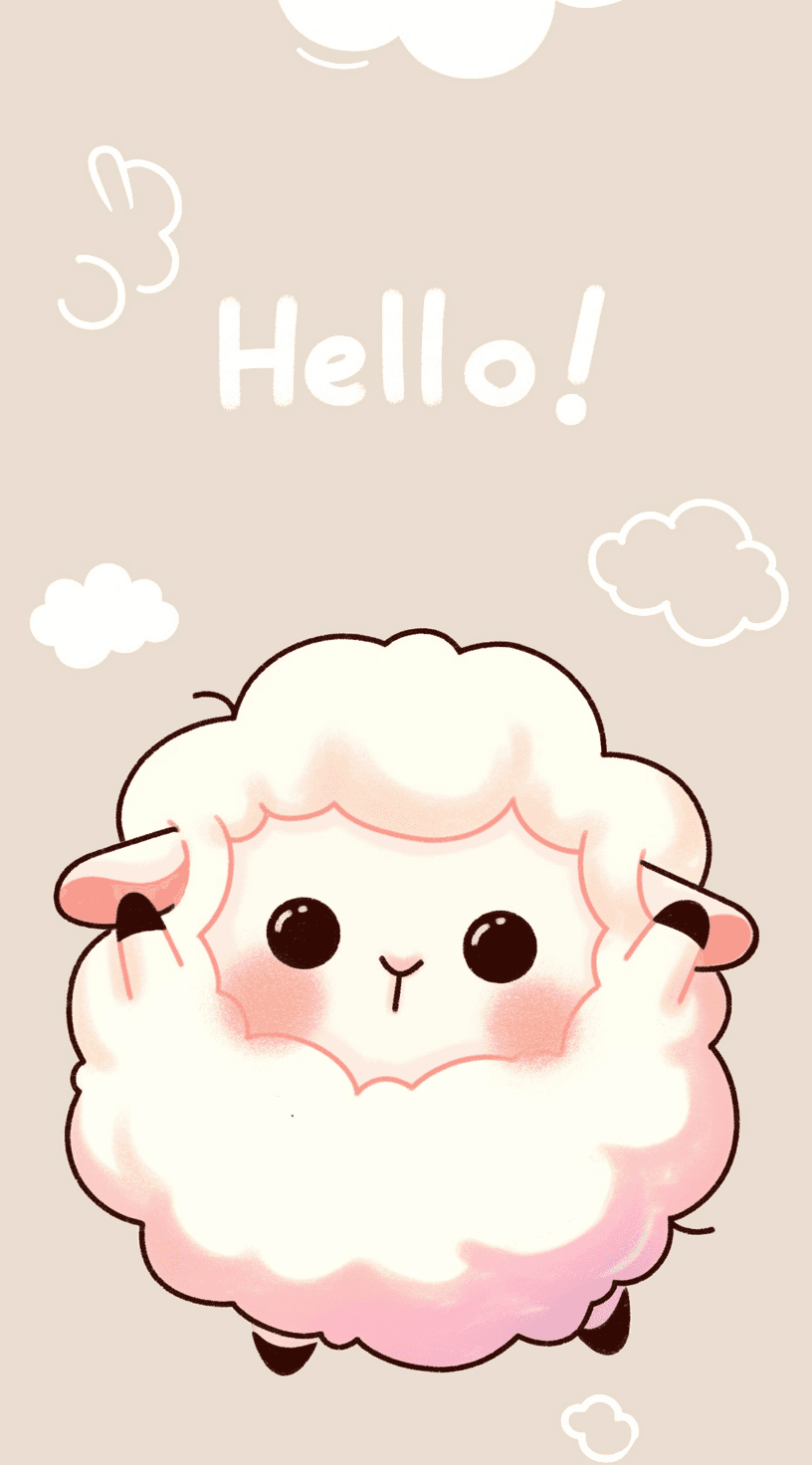 Sheep Festival original repeating artwork