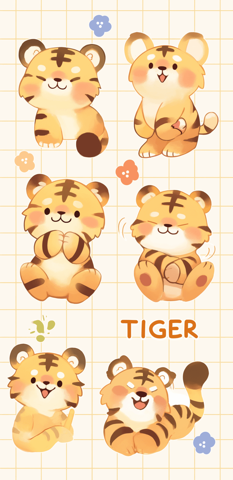 Tiger Tone original repeating artwork