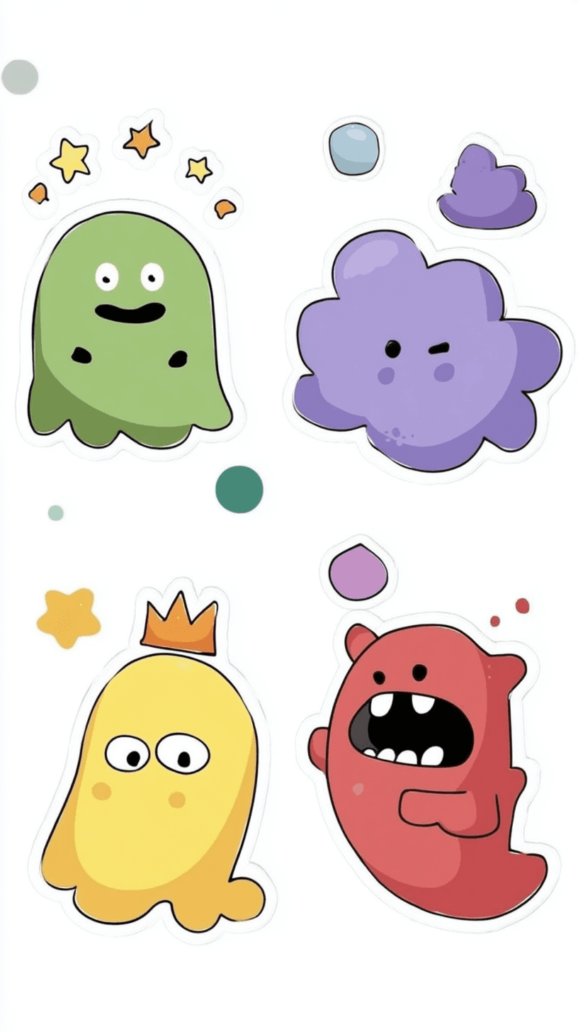 Monster Slide original repeating artwork