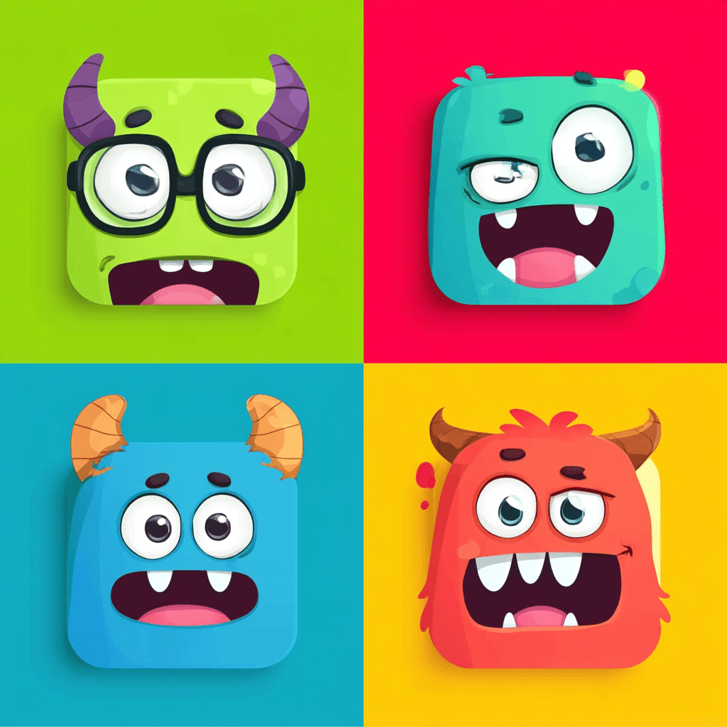 Monster 107 original repeating artwork