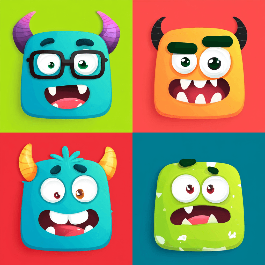 Monster 158 original repeating artwork