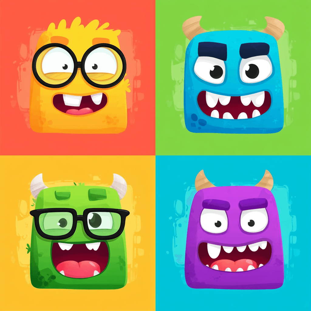 Monster Archive original repeating artwork
