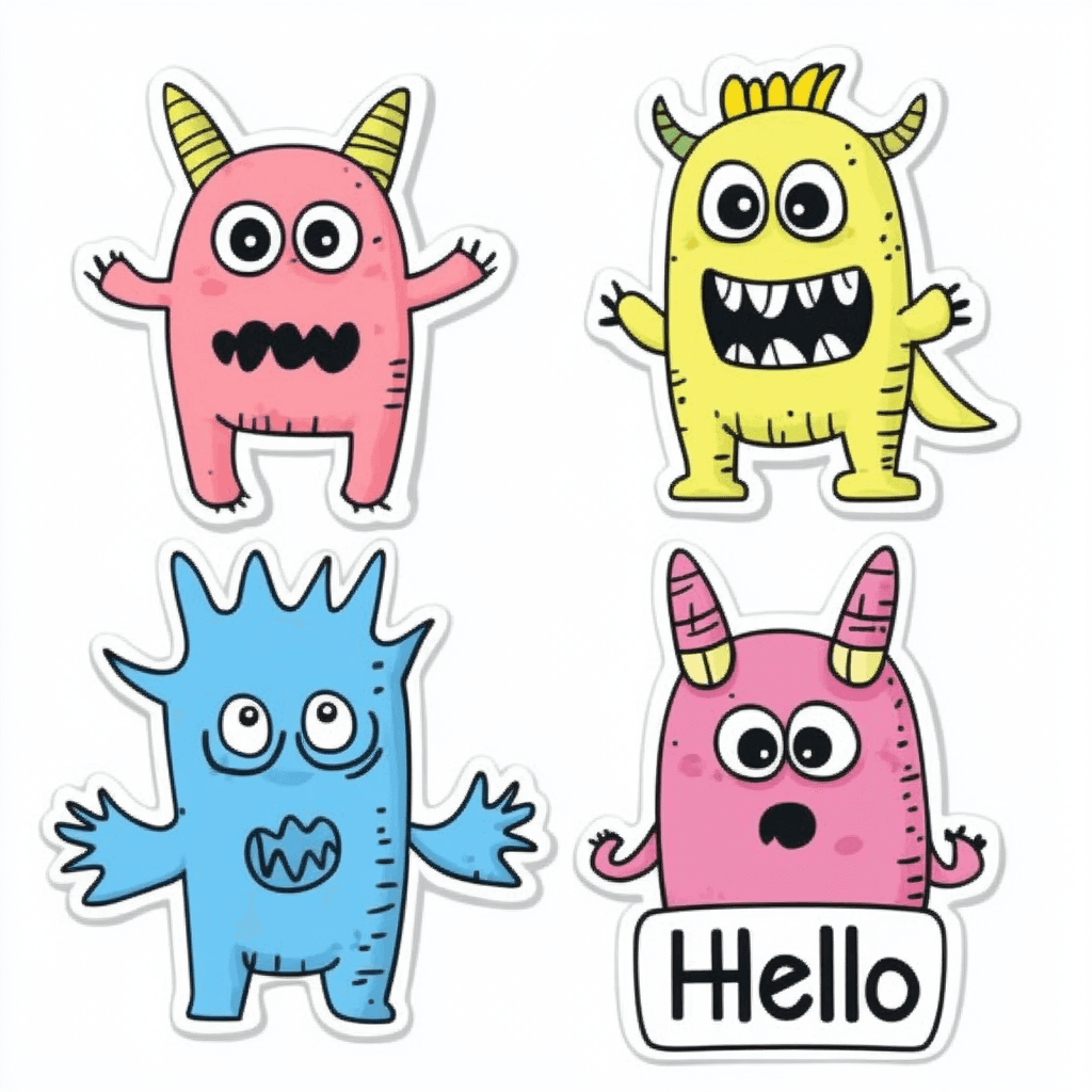Monster 047 original repeating artwork