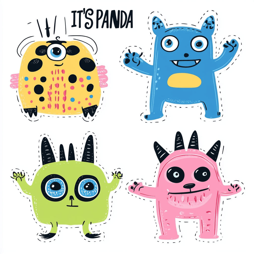 Monster 173 original repeating artwork