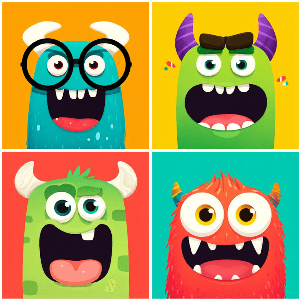 Monster 074 original repeating artwork