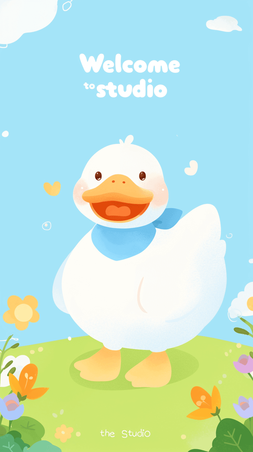 Duck Gang original repeating artwork