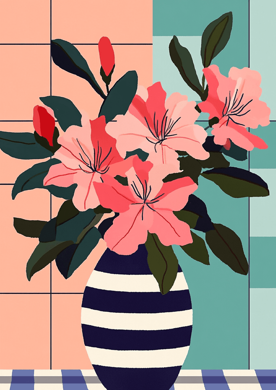 Bloom Bounce original repeating artwork